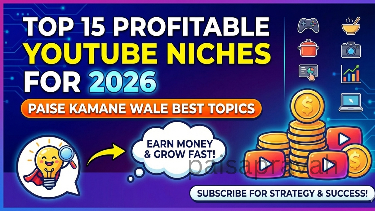 Top 15 Profitable YouTube Niches For Your Channel 2026 | Paise Kamane Wale Best Topics